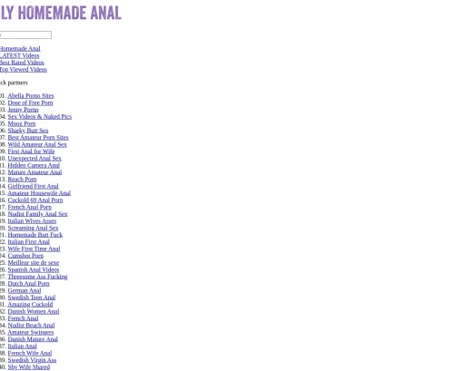 Best Homemade Anal Sex - Only Homemade Anal and 25 similar sites like Only Homemade Anal