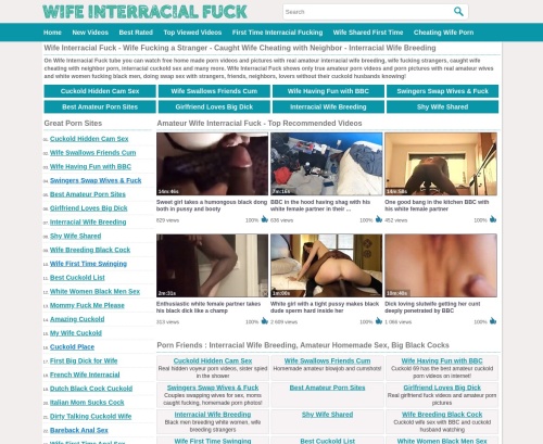Wife Interracial Fuck and 25 similar sites like Wife Interracial Fuck pic